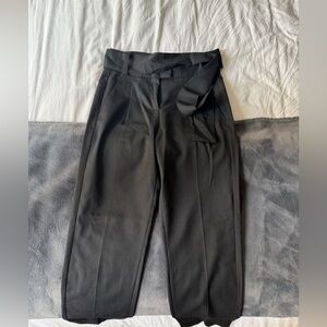 Maje Black High-Waisted Trousers